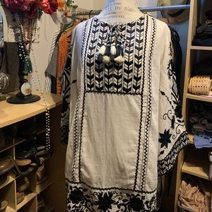 Beautiful  Embroidery on  Chico Tunic #58